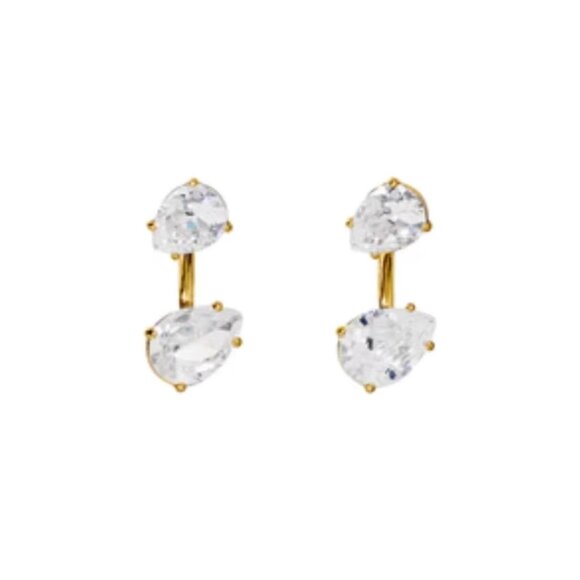 Roxanne Assoulin Diamond Girl Float Earrings - Picture 2 of 4